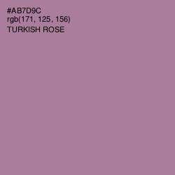#AB7D9C - Turkish Rose Color Image